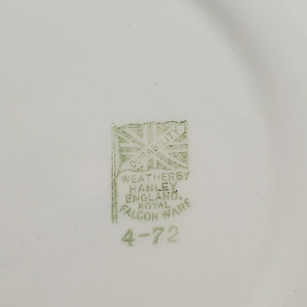 Set of 4 Royal Falcon Gift Ware Weatherby Stunning Plates Stoke-on-Trent England